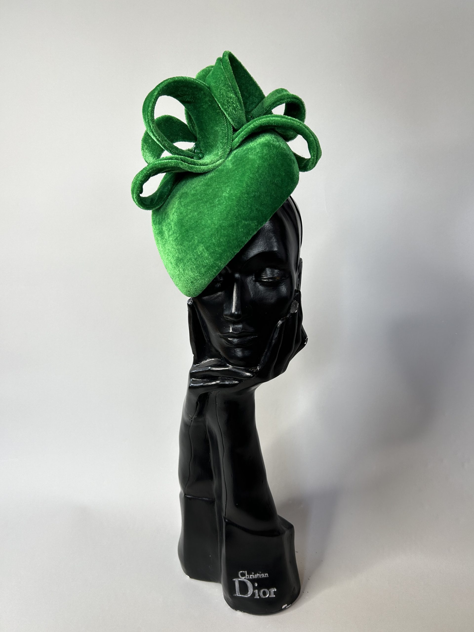 Green Velvet Beret