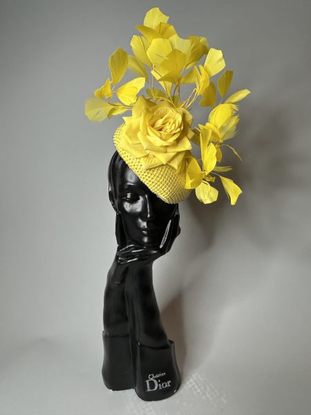 Yellow Feather Beret