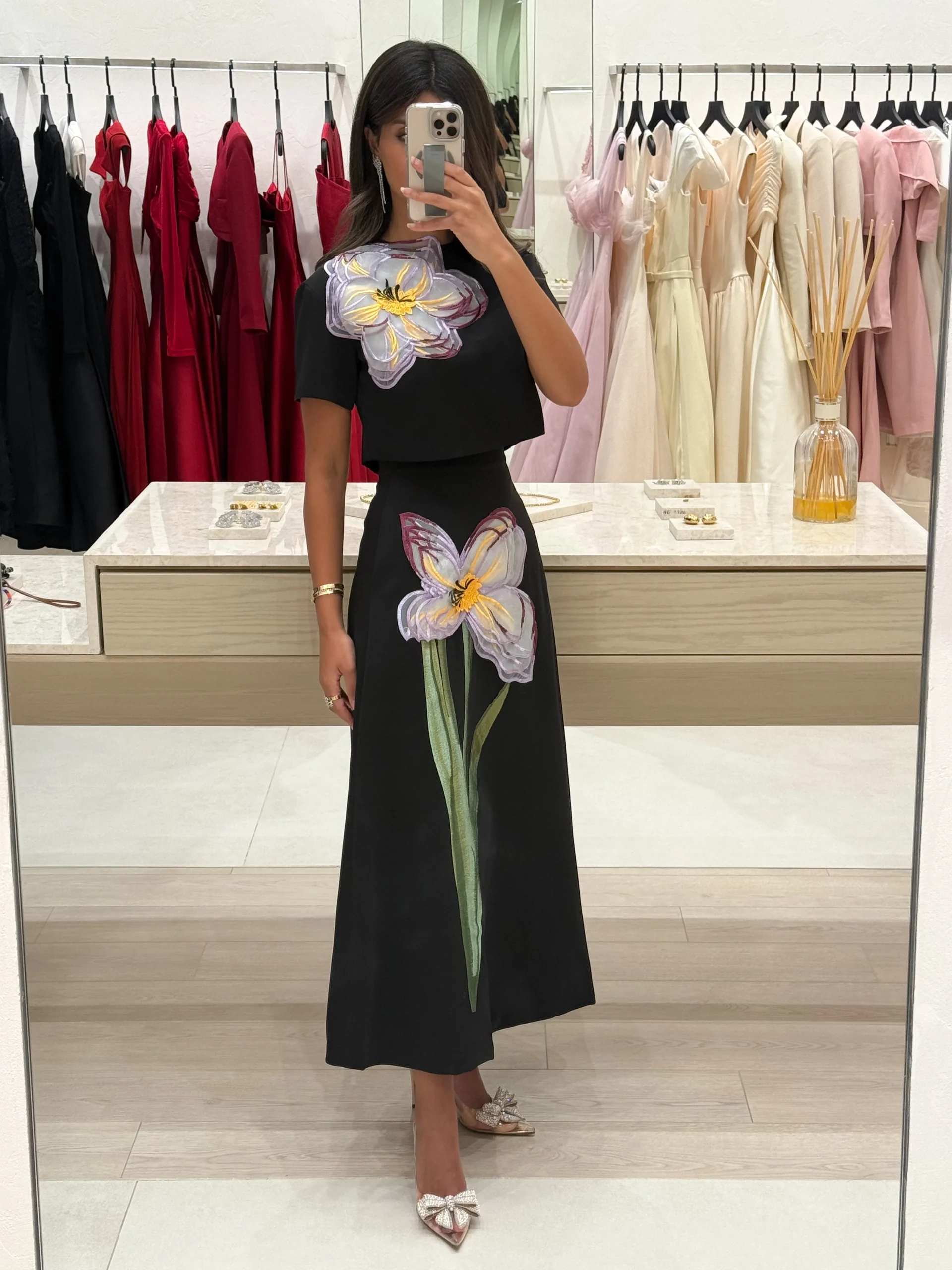 Floral 3-D 2-Piece