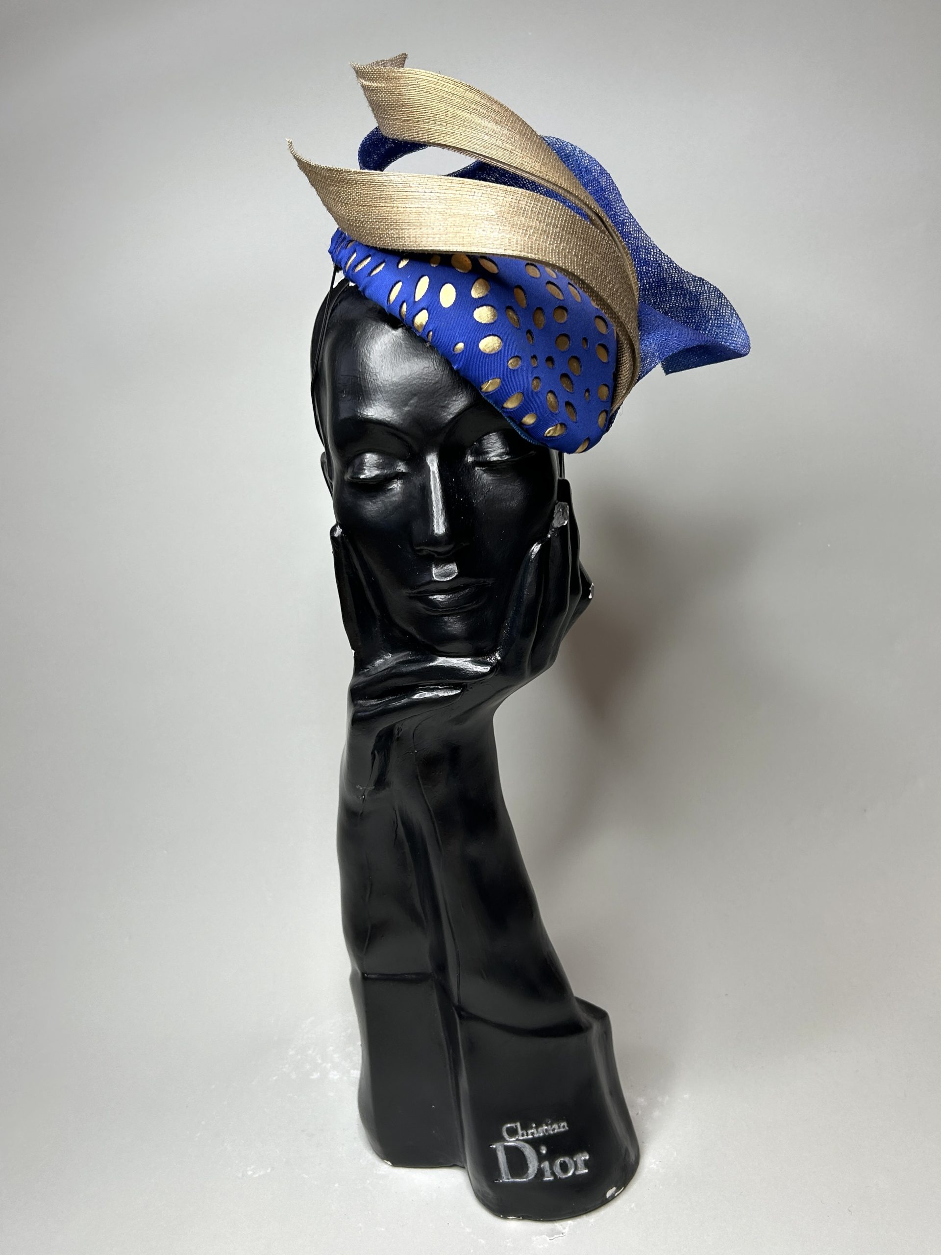 Royal Blue & Gold Headpiece