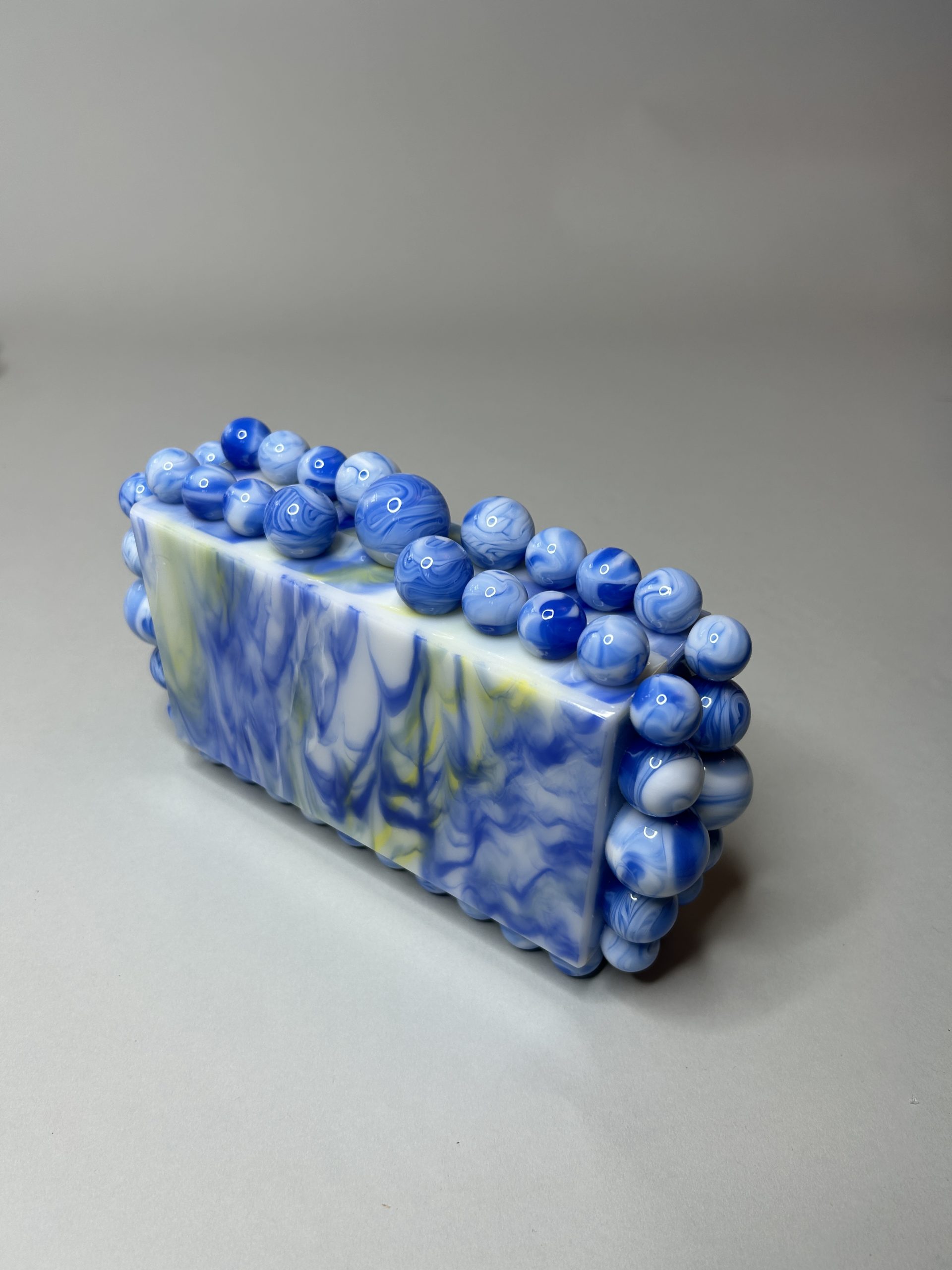Blue Bubble Clutch