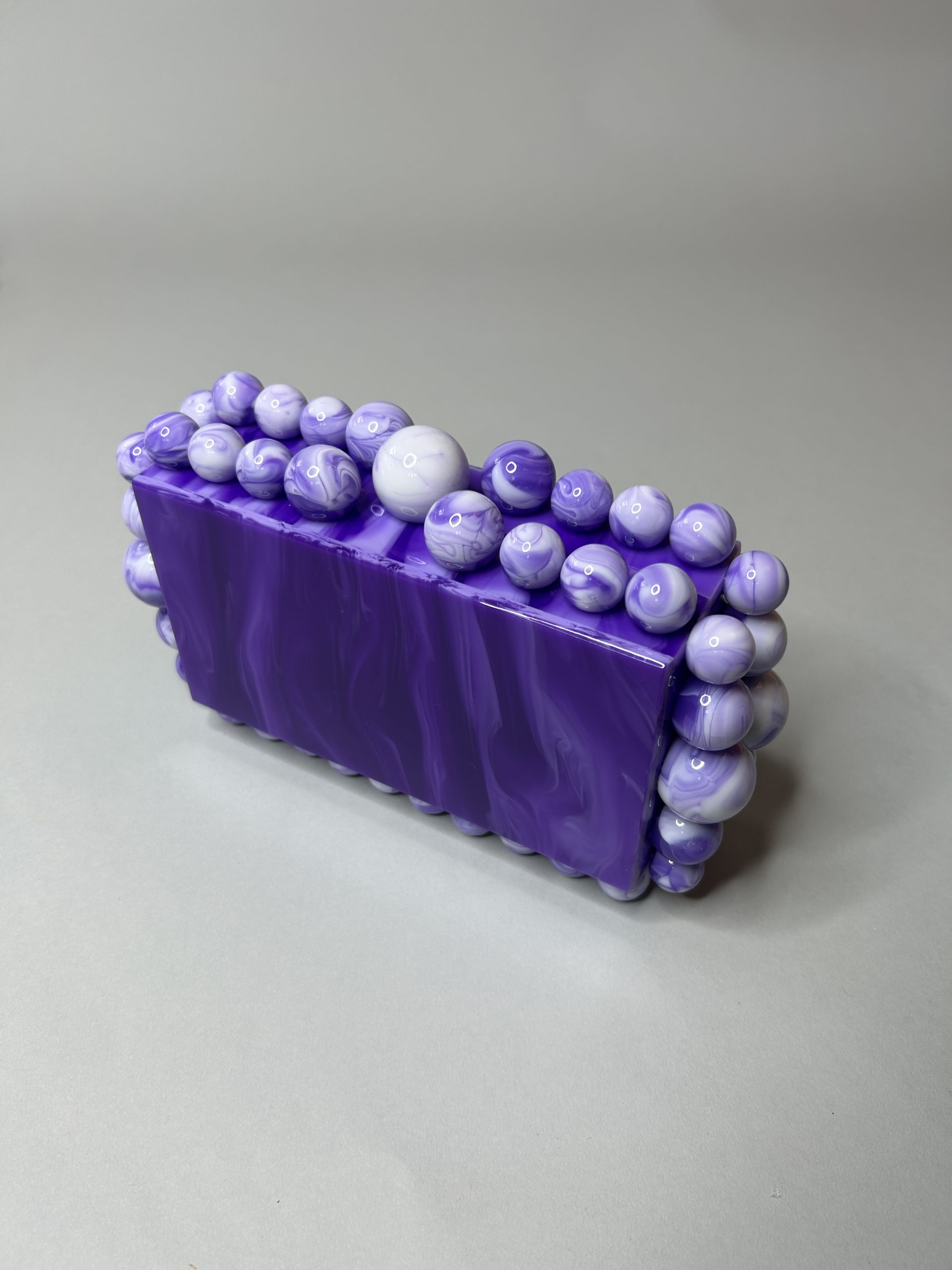 Purple Bubble Clutch