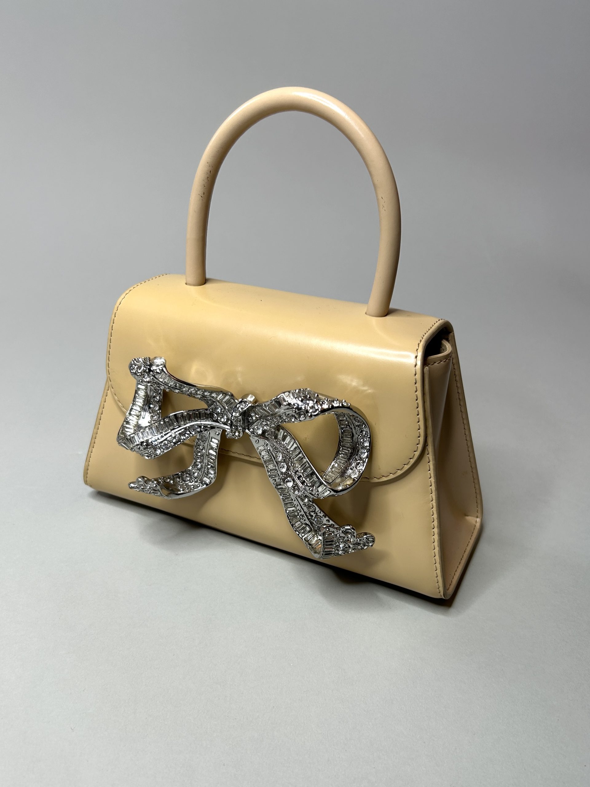Beige Embellished Bag