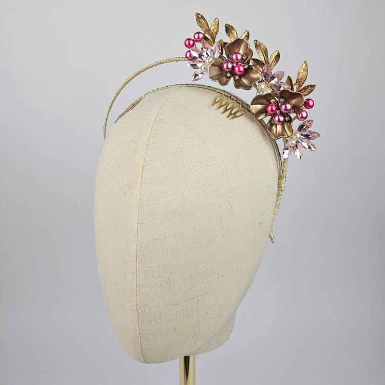 Gold & Pink headband