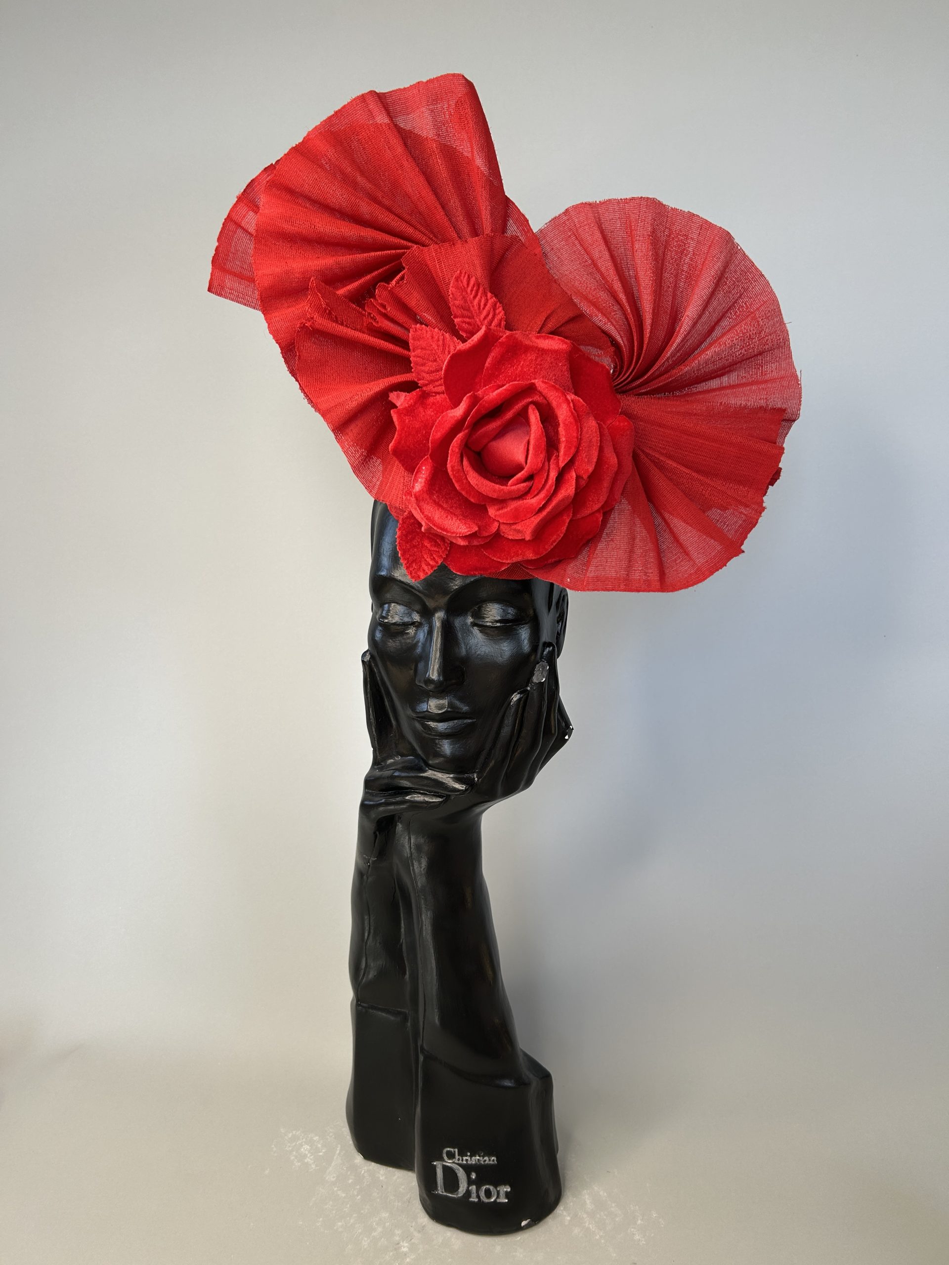 Red Fan Headpiece