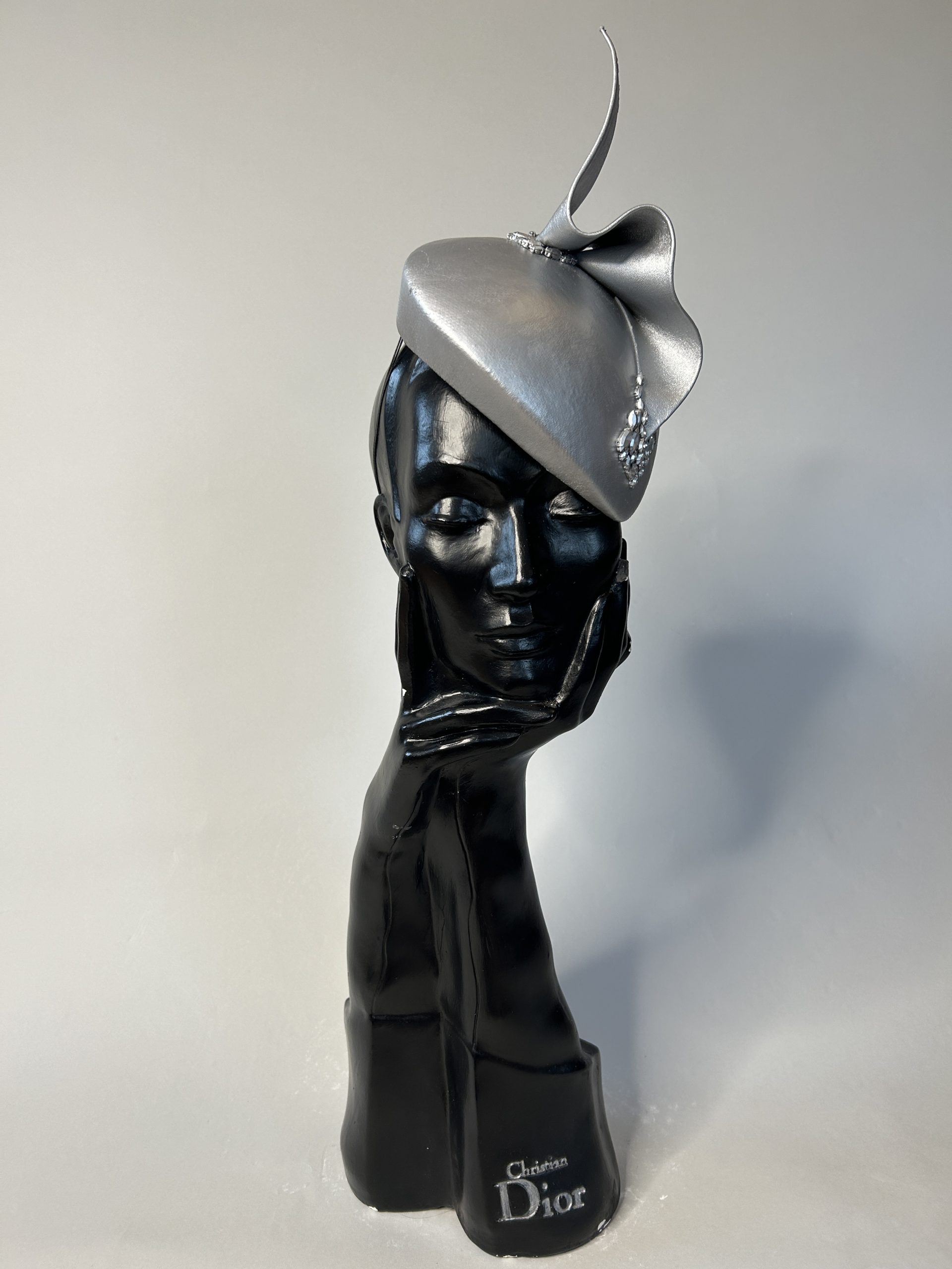 Leather Silver Swirl