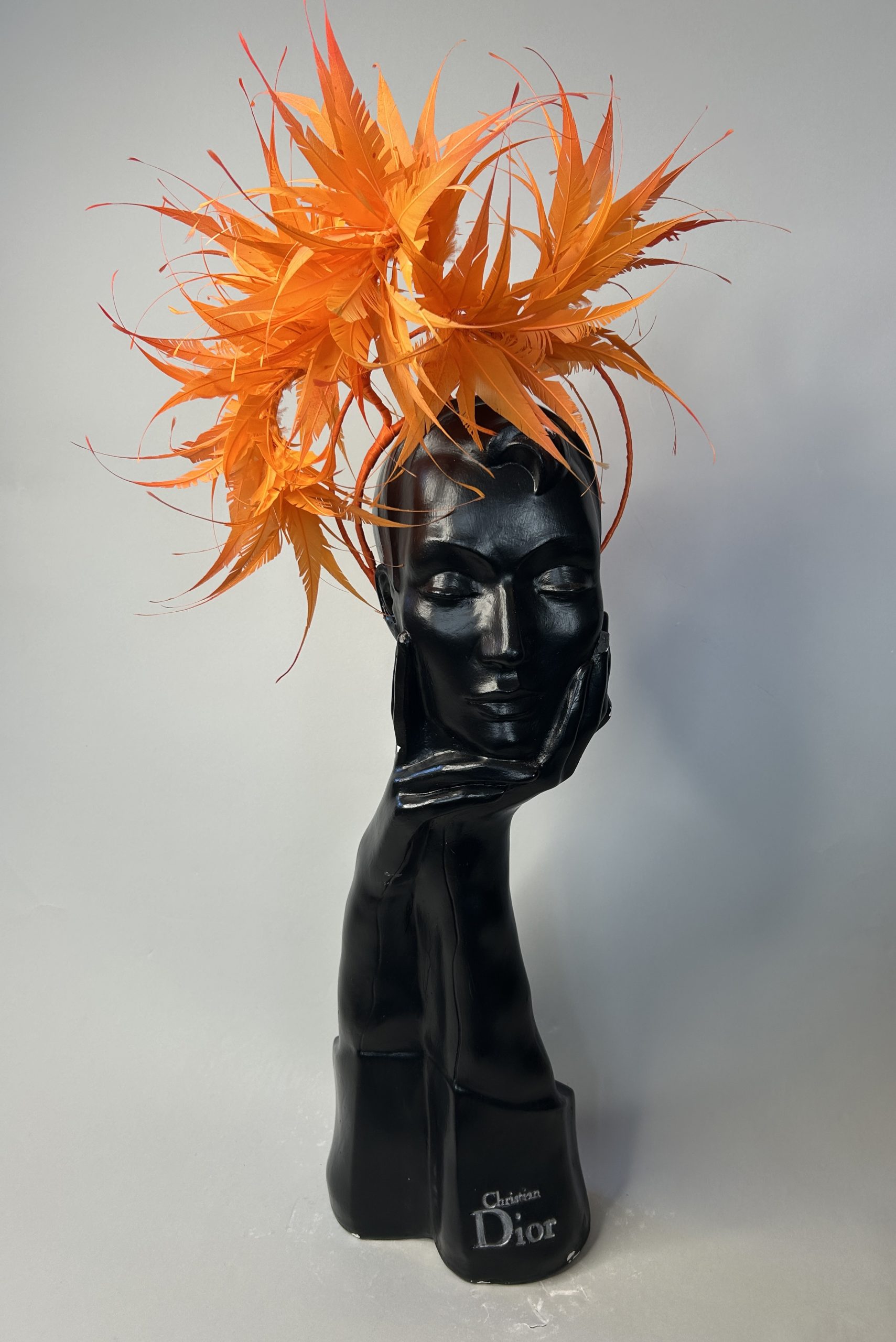 Orange Feather Headband